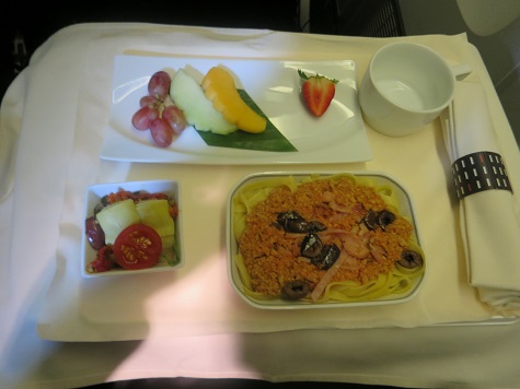 日本航空７７２便　機内食　朝食