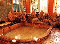 台湾の旅館の温泉